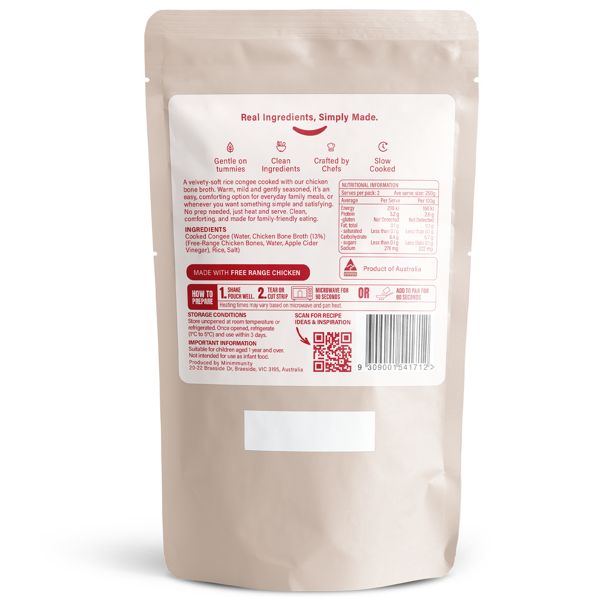 Congee Ready with Chicken Bone Broth