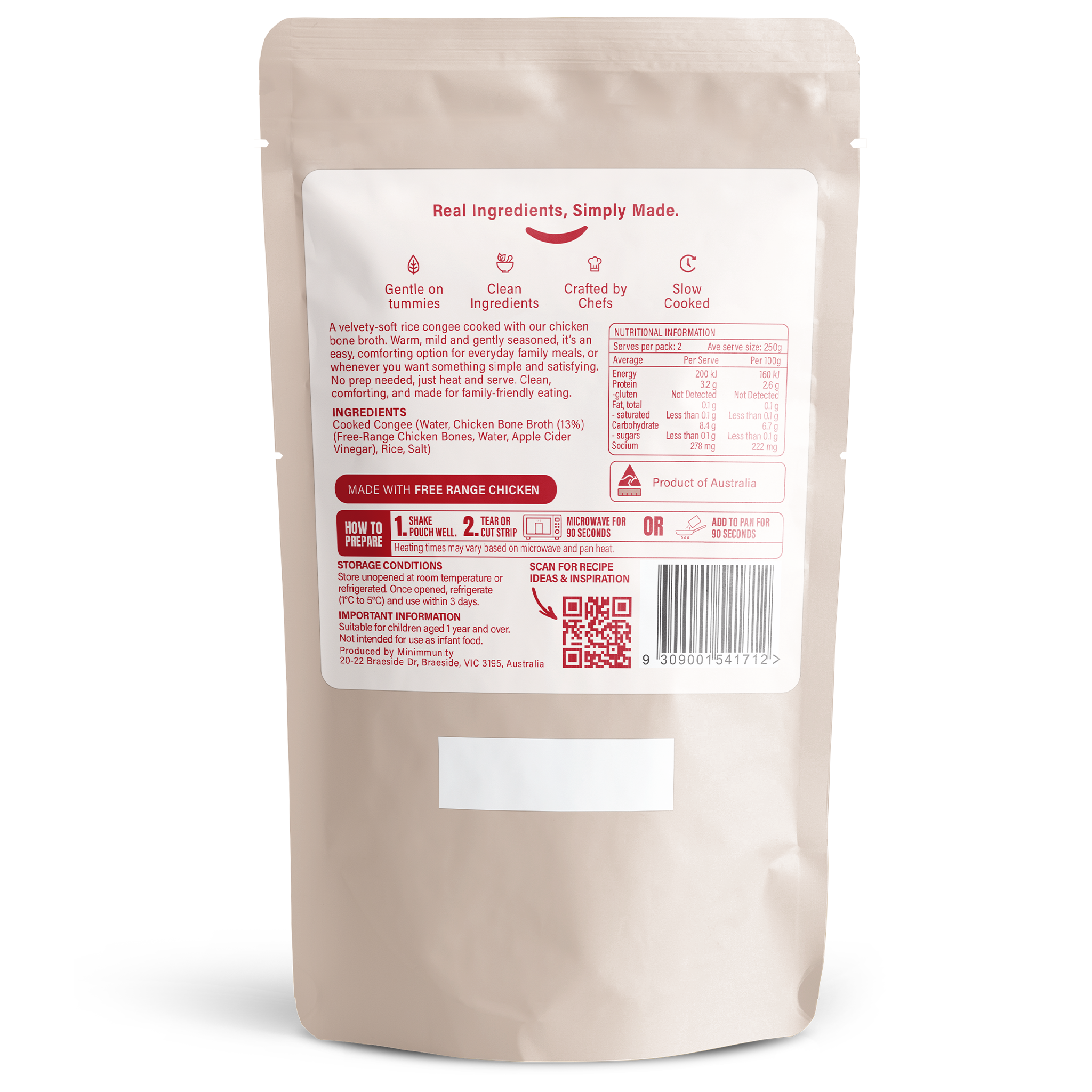 Congee Ready with Chicken Bone Broth